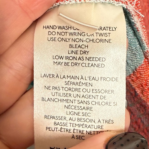 Pilcro Breezy button down long sleeve plaid top Women's size XL - Picture 7 of 8